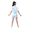 Girls' Quick-Dry Outdoor Fitness Set - Short Sleeve & Pants for Yoga, Badminton, Cycling, and Sports Competition.