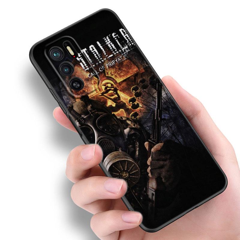 Silikonový kryt na telefon Game Stalker Clear Sky Black pro Xiaomi Redmi Note 10 11 11S 12 13 4G 8 9 11T Pro 5G Plus 8T 9S 10S 12S