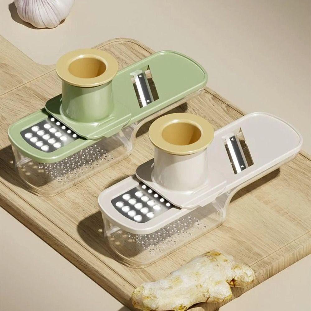 3in1 Knoblauchmühle Küchenhelfer Knoblauchzerdrücker Knoblauchpresse zum Zerkleinern von Gewürzen Kräutern Knoblauch