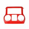 Center Console Dashboard Control Panel Cover Trim For Jeep Wrangler JK Parts Red