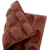 Silicone Baking Mold 18-Cavity Madeleine Pan Shell Shape Chocolate Mold Non-Stick Easy Release Temperature -40°C to 220°C Brown