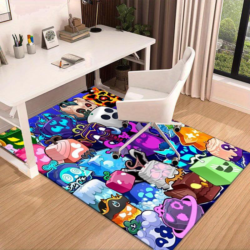 Colorful Cube Creatures Carpet, Chair Rug,Rug for Office Bedroom living rooms, Doormat decor Fan Gift Christmas Gift