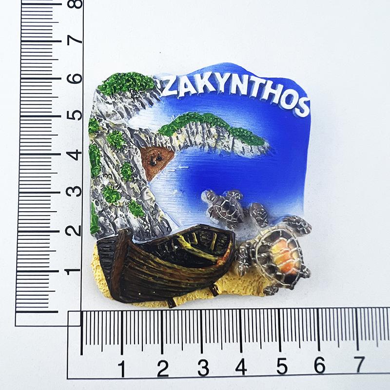 Greece Fridge Magnets Zakynthos Tourist Souvenirs Fridge Stickers Home Decor Wedding Gifts Message Board Magnetic Stickers