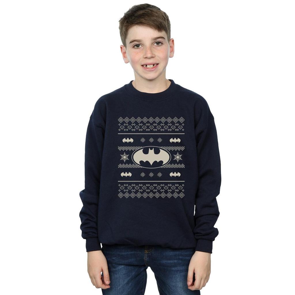 DC Originals Weihnachtsstrick-Batman-Sweatshirt für Jungen