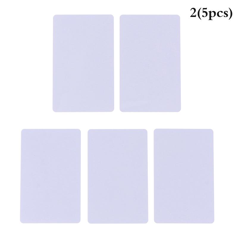1/5Pcs Blank Nfc Smart Card Tag S50 Mifare 13.56Mhz Read Write Rfid Cards Smart Card White Cards