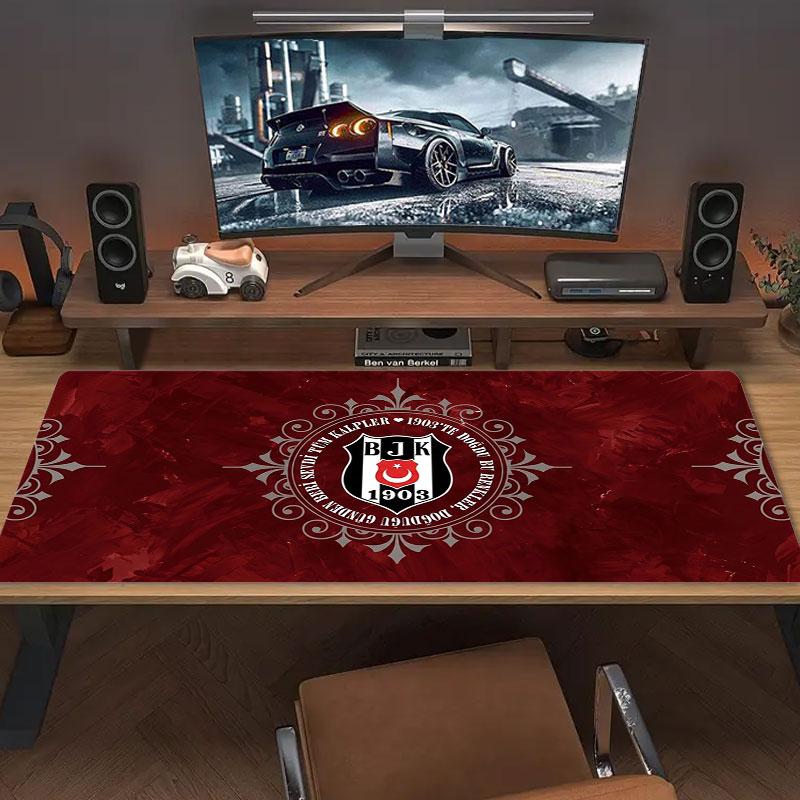 Besiktas Gymnastics Club Large Size Mouse Pad Large Gaming Table Cushion Non-slip Laptop Tablet Big Mousepad XXL Mat Mini PC Playmat With Lock Edge