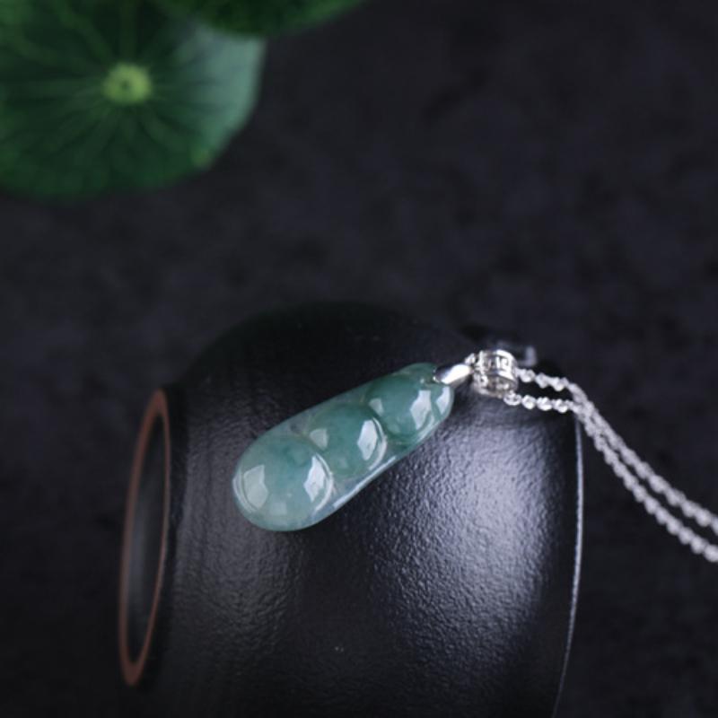 

Танциз Стерлингового Серебра 925 Классическое Женское Нефритовое Ожерелье Кулон Циркон Модный Подарок