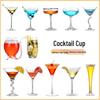 Creative Glass Cocktail & Champagne Goblet Set