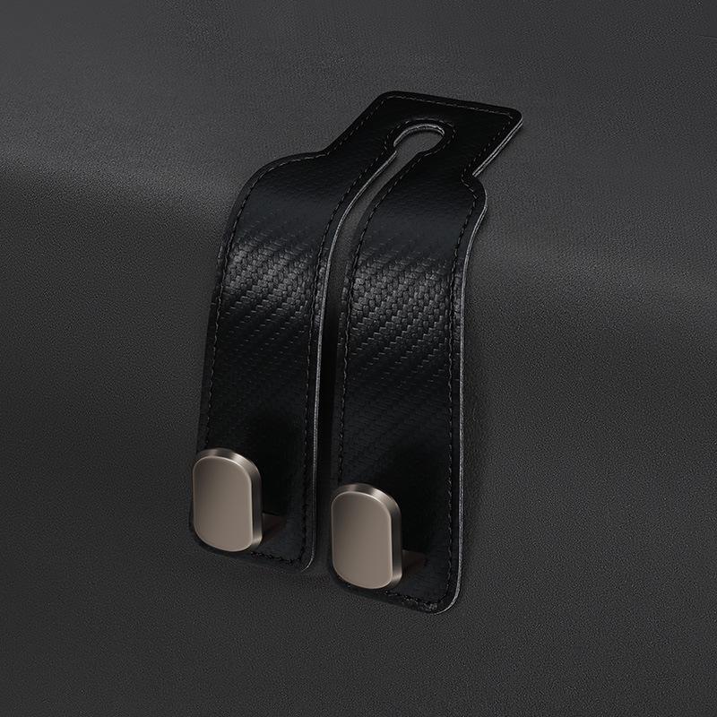 Car Seat Back Hook – Creative Suede-Finish Leather – Rear-Seat Storage & Organizer – Compact Interior Hook