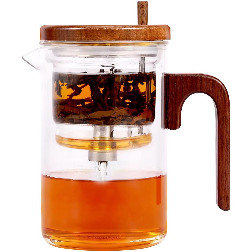 Large Capacity Teapot Water Separation Glass Tea Infuser Bottle Tea Infuser Mug Water Bottle Leakproof Travel Mug with Filter