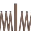 Expanding Trellis Fence Freestanding Movable Fence Foldable Garden Screen Panel Aluminium, 405cm x 103.5cm, Dark Brown