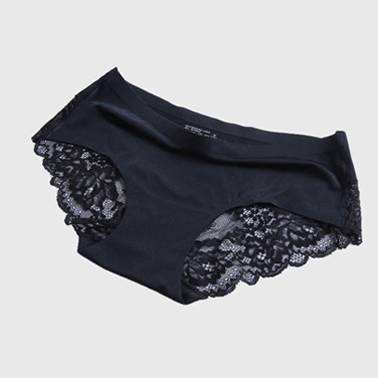 Luxury Pearlescent Lace Patchwork Seamless Women's Panties