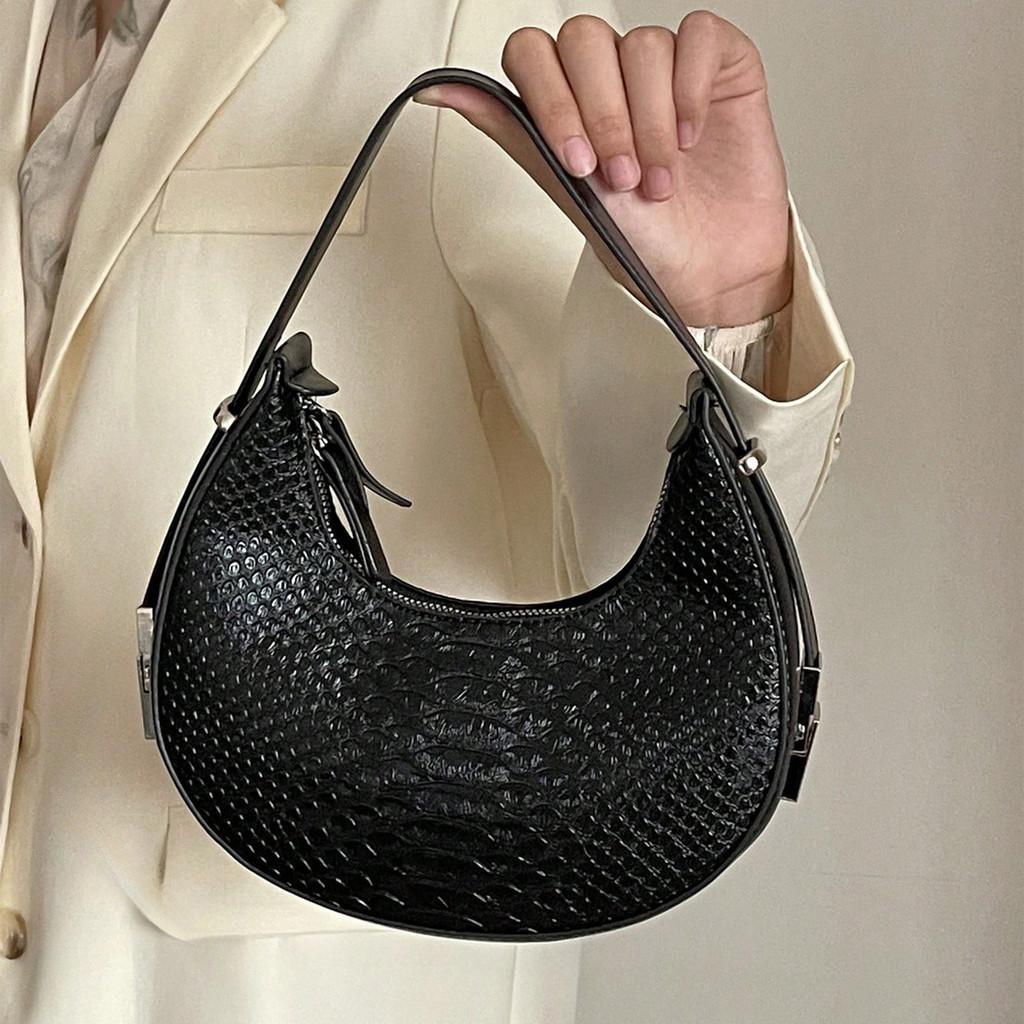 IELGY Сумка-полумесяц с крокодиловым узором — фото 8