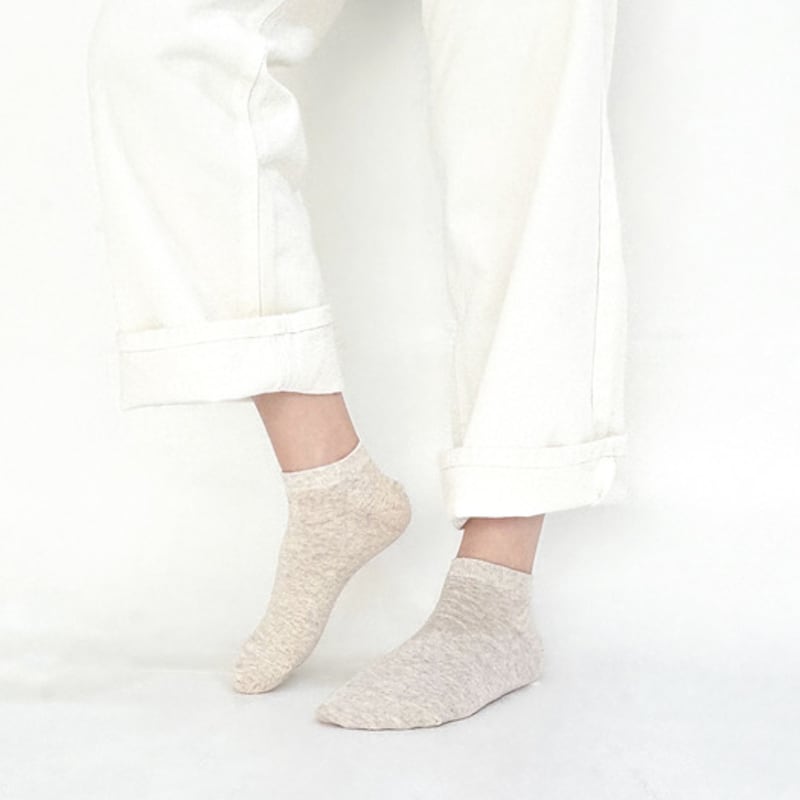 YELLOWSOCKS ANKLE SOCKS BASIC OATMEAL