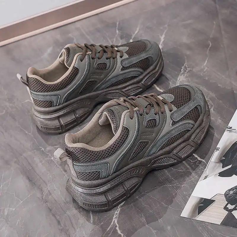 Fashion Chunky Outdoor Woman Shoes Black Loafers Hiphop Sneakers Yellow Boots Sports Offers New In Special Use Low Prices Festival