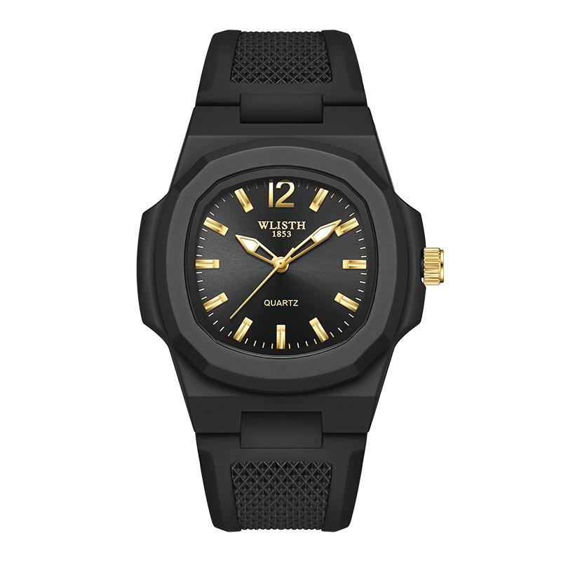 Top Brand Fashion Square Men's Watch Outdoor Sports Student Waterproof Trendy Quartz Watch