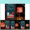 Vibrant Handheld Red Lanterns For Festivals Colorful Led Decorations For Children