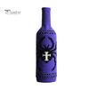 Spider Web Wine Decoration Halloween Bottle Sweater, Reusable Knitted Champagne Cover, Pumpkin Skull Cover Pattern Sleeve for Dining Room Table Decor