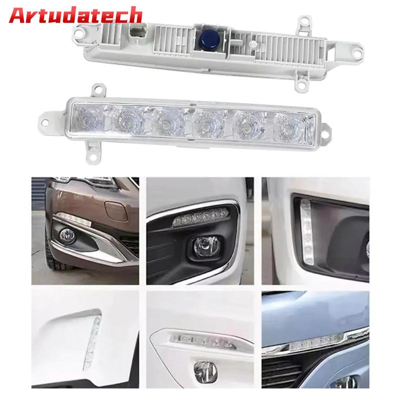 Artudatech Pair LED Daytime Running Fog Light For Citroen C3 Berlingo Peugeot 9802795580