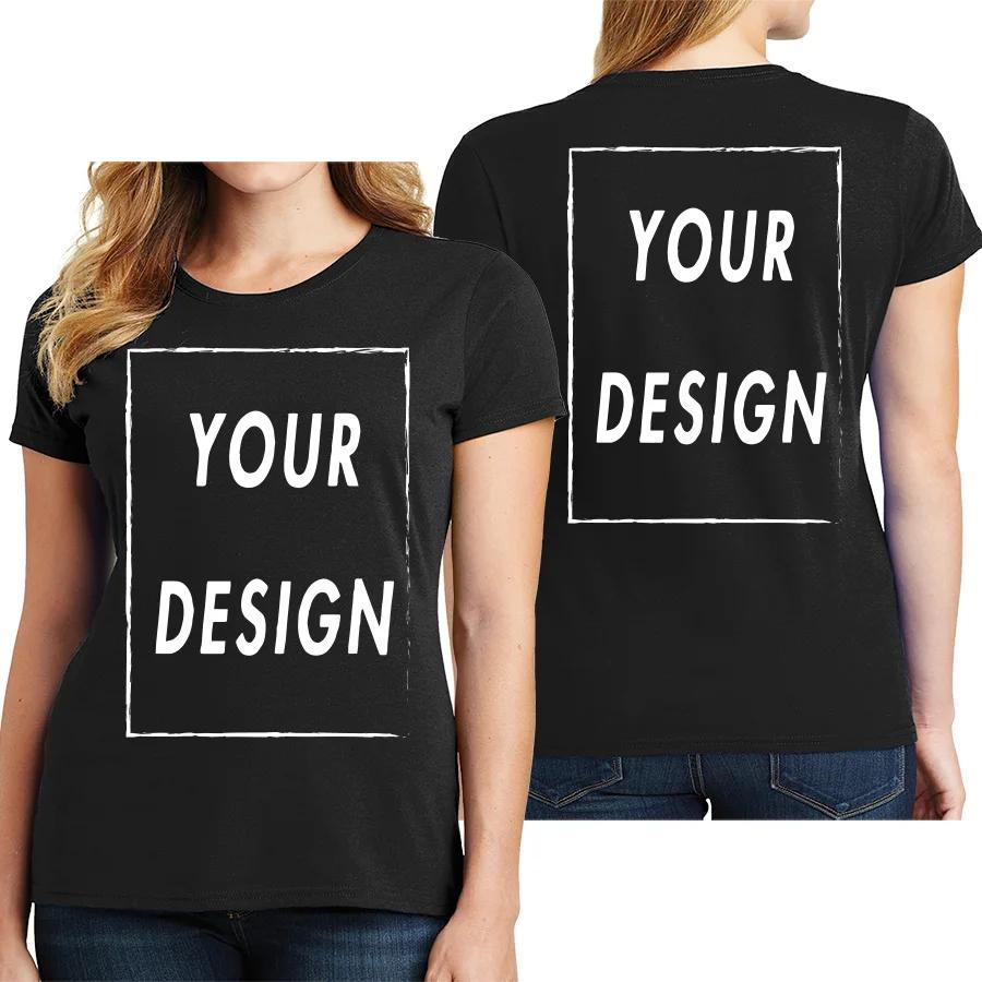 UE Size Custom Team T-shirt for Women, Add Your Own Design in Front and Back, Print and Text, High-quality T-shirt for Men S