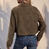 Women's Autumn and Winter Textured Corduroy Women's Jacket Short Lapel Jacket