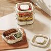 Large Capacity Spice Storage Box Transparent Food Storage Box Sealed Storage Jars  Home Kitchen Use