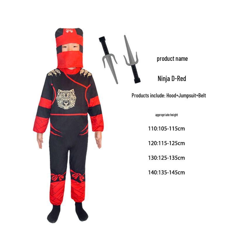 Costum Cosplay Samurai Ninja pentru Copii de Halloween pentru Joc de Rol și Spectacol
