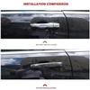 Carbon Fiber Door Handle Cover for Dodge Magnum 2005 2006 2007 2008 Car External Accessories Gadget Decoration Styling Stickers