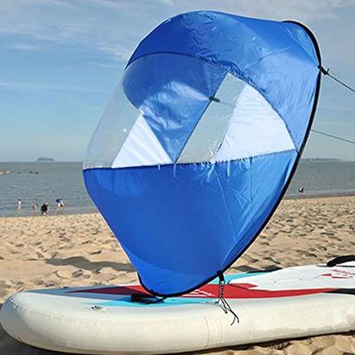 Akcesoria do desek surfingowych Sup Kajak Wiosło na wiatr Dmuchane łodzie kajakowe Żagiel z wiatrem dryfującym z przezroczystym okienkiem Składane stery strumieniowe