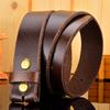 Headless Belt Men'S Genuine Leather Pure Cowhide Belt Strip, First Layer Cowhide Edged Belt, Belt Body Does Not Take The Lead Belt Strip
