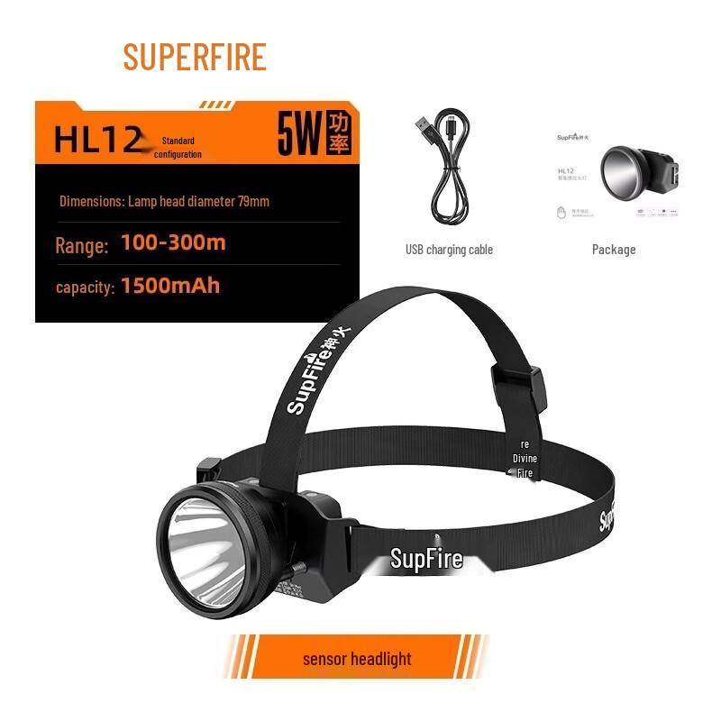 SupFire HL16 Rechargeable Safety Headlamp