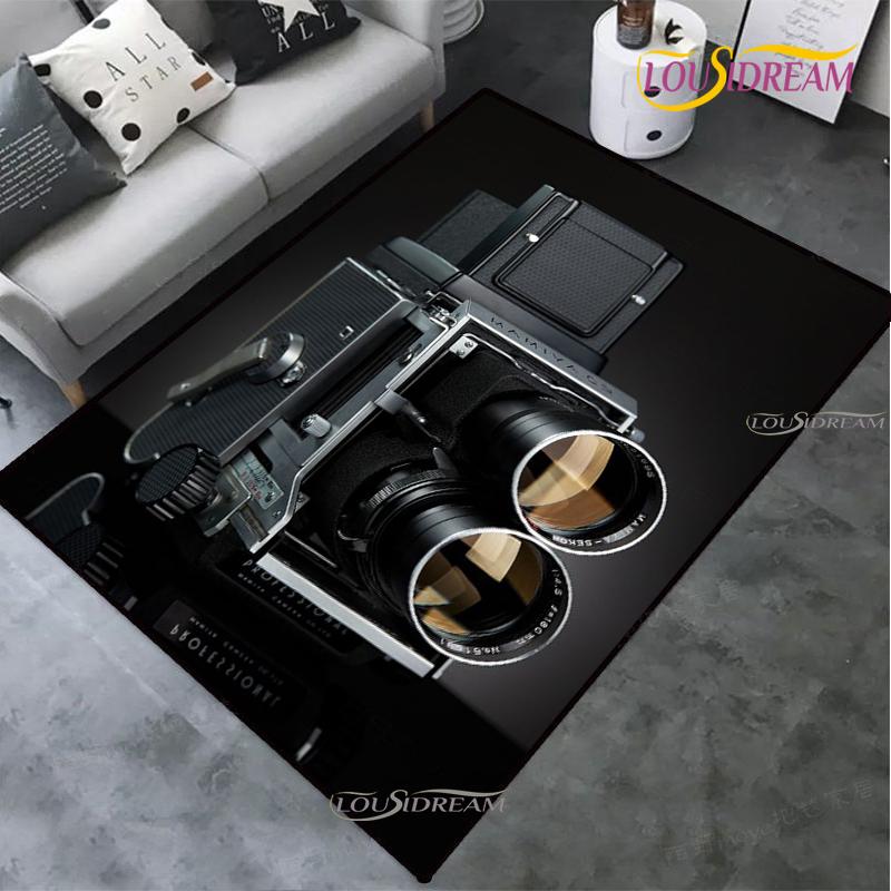 Vintage Camera carpet children play Rug living room bedroom Kitchen non-slip Mats Decor photography props birthday gift Alfombra