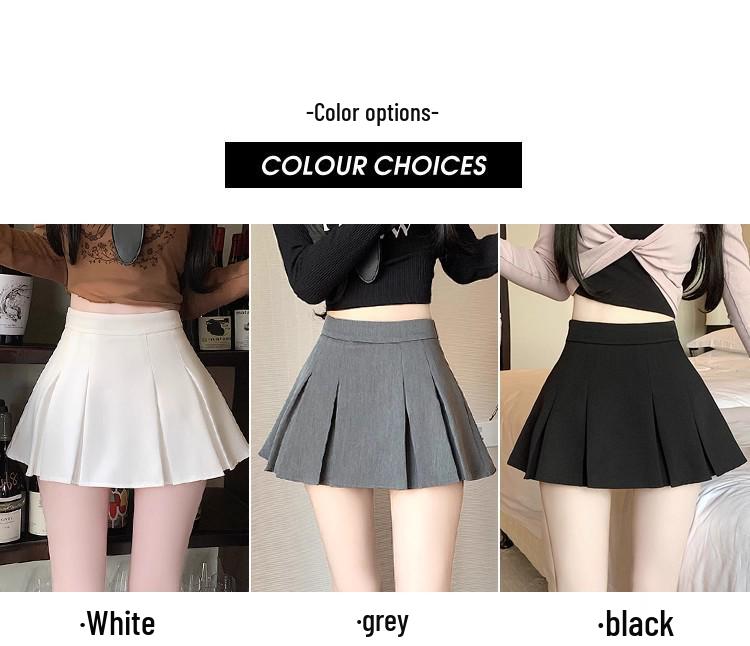 Women's Black High Waist Pleated A-Line Midi Skirt - Summer Casual