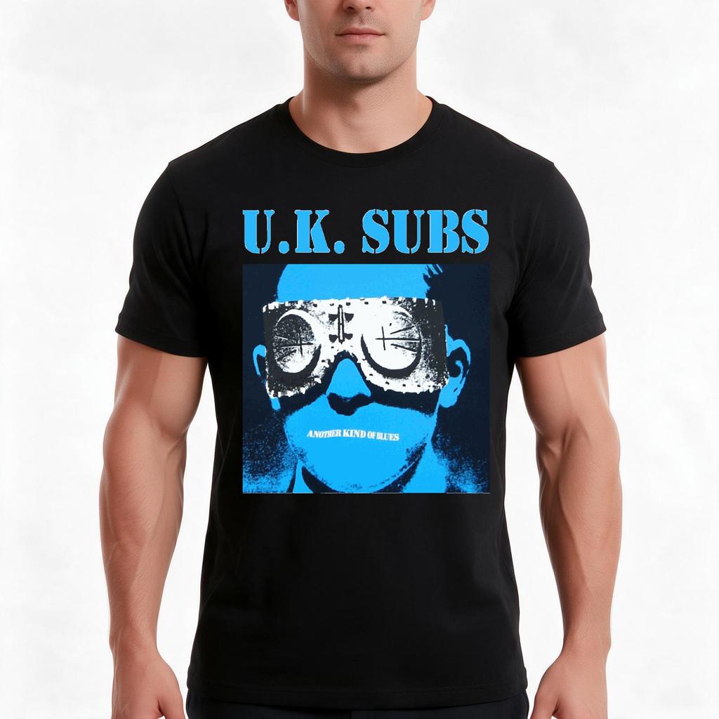 Uk Subs Eine andere Art von Blues Klassisches T-Shirt Sommer Lässig Baumwolle T-Shirt Übergroß Streetwear Oberteile Vintage Grafikdruck