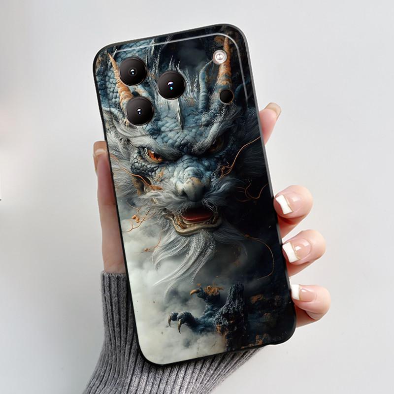 Casing For BlackView Wave 7C Phone Case Aesthetic Luxury Cute Cool Boys Girls Pattern Black Soft TPU Protective Shell Cover