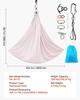 Aerial Yoga Hammock, 136.07 Kg Load Aerial Silk, Yoga Swing with Nylon Fabric, PE Zipper Bag for Parent-Child Interaction, Strengthen Muscles &