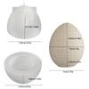 Creative DIY Silicone Mold For Crafting Individualized Egg Shaped Candle Holders And Storage Containers Ideal For Home Decors Projects