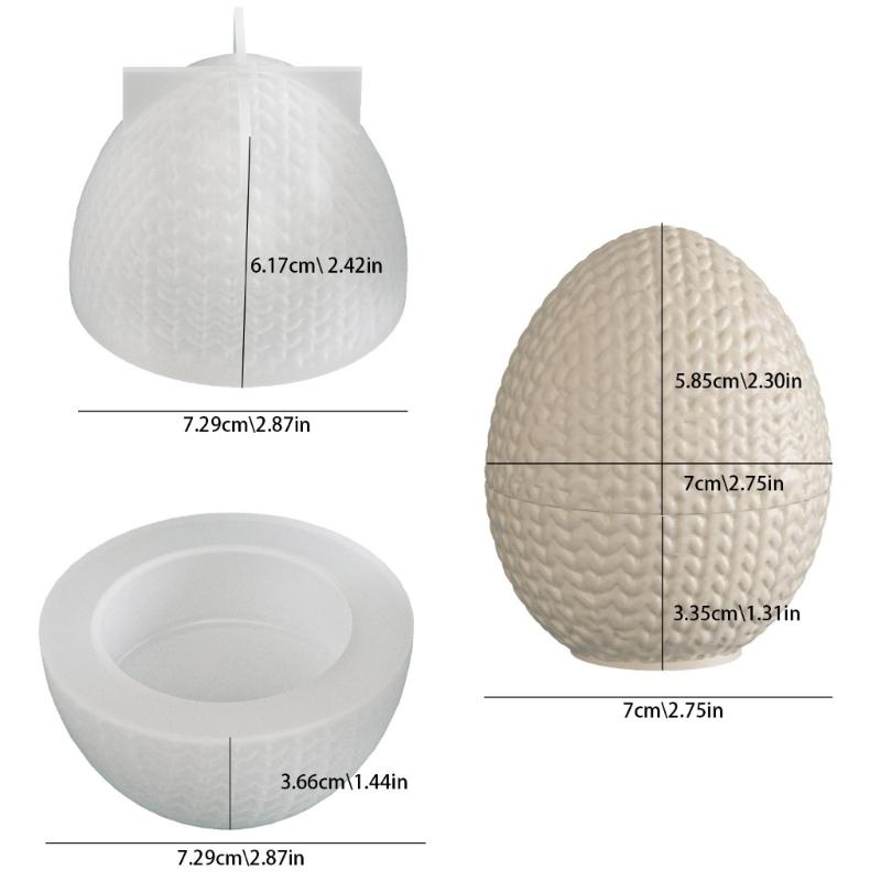 Creative DIY Silicone Mold For Crafting Individualized Egg Shaped Candle Holders And Storage Containers Ideal For Home Decors Projects