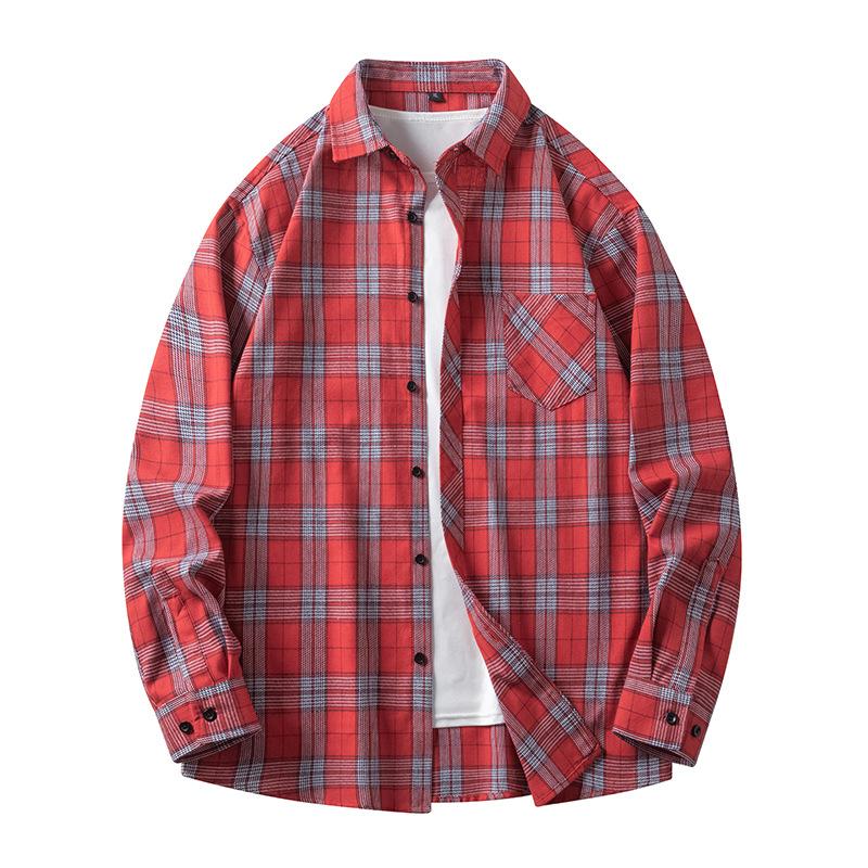 Men Shirt Loose Long Sleeve Casual Shirt Black Oversized Soft Shirt Spring Autumn