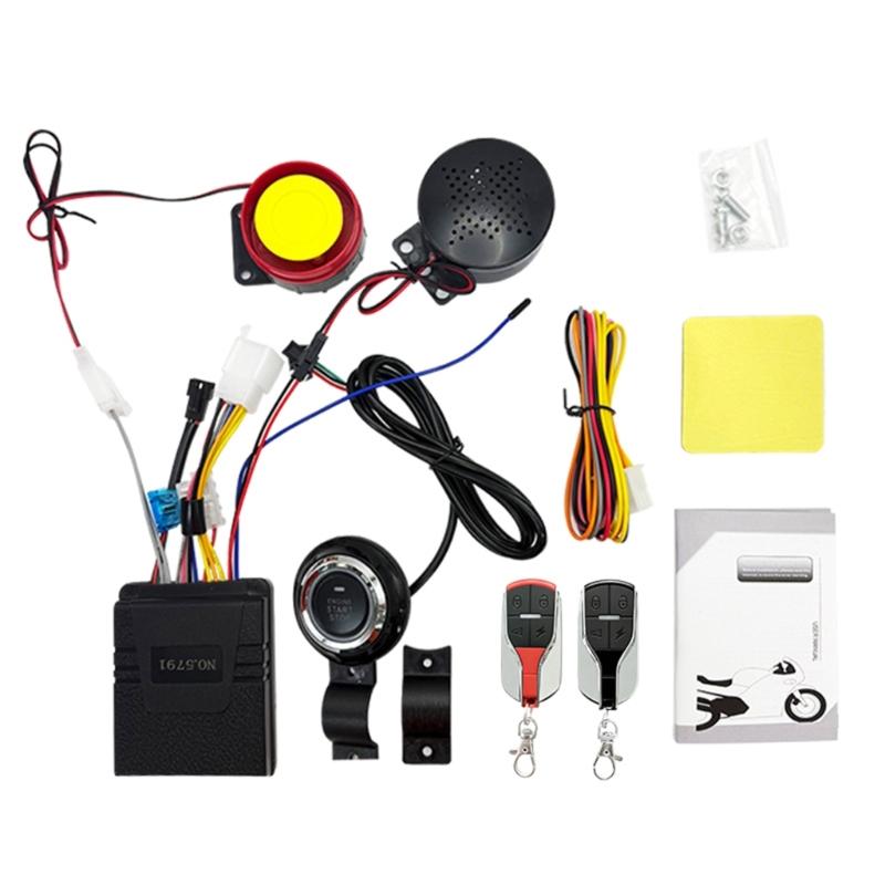 High Sensitivity Sensor Motorcycle Alarm Anti Theft System Universal Waterproof ABS Design Bike Alarm 1