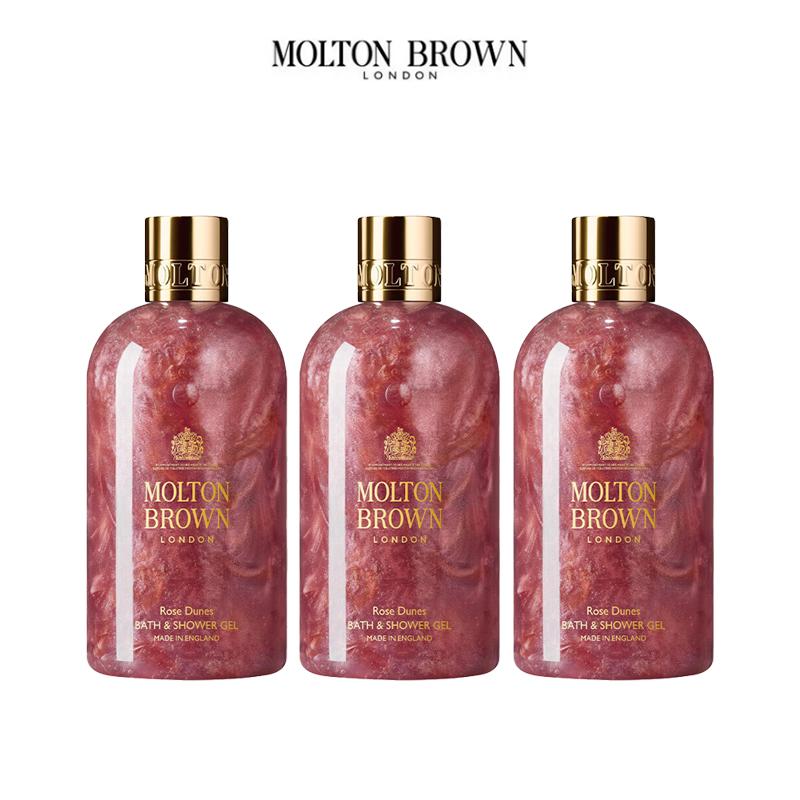 Molton Brown Гель для душа  Роза пустыни , набор из 3 бутылок