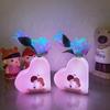 Neue anpassbare Liebe Rose Blume LED Induktions Foto Nachtlicht Schlafzimmerlicht Chinesischer Valentinstag Geschenk Kreatives Geschenk