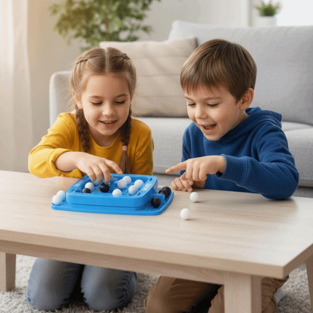 Black And White Four In A Row Game Interactive Fast Strategy Orbit Logic Board Game Educational Diy Track Logic Chess