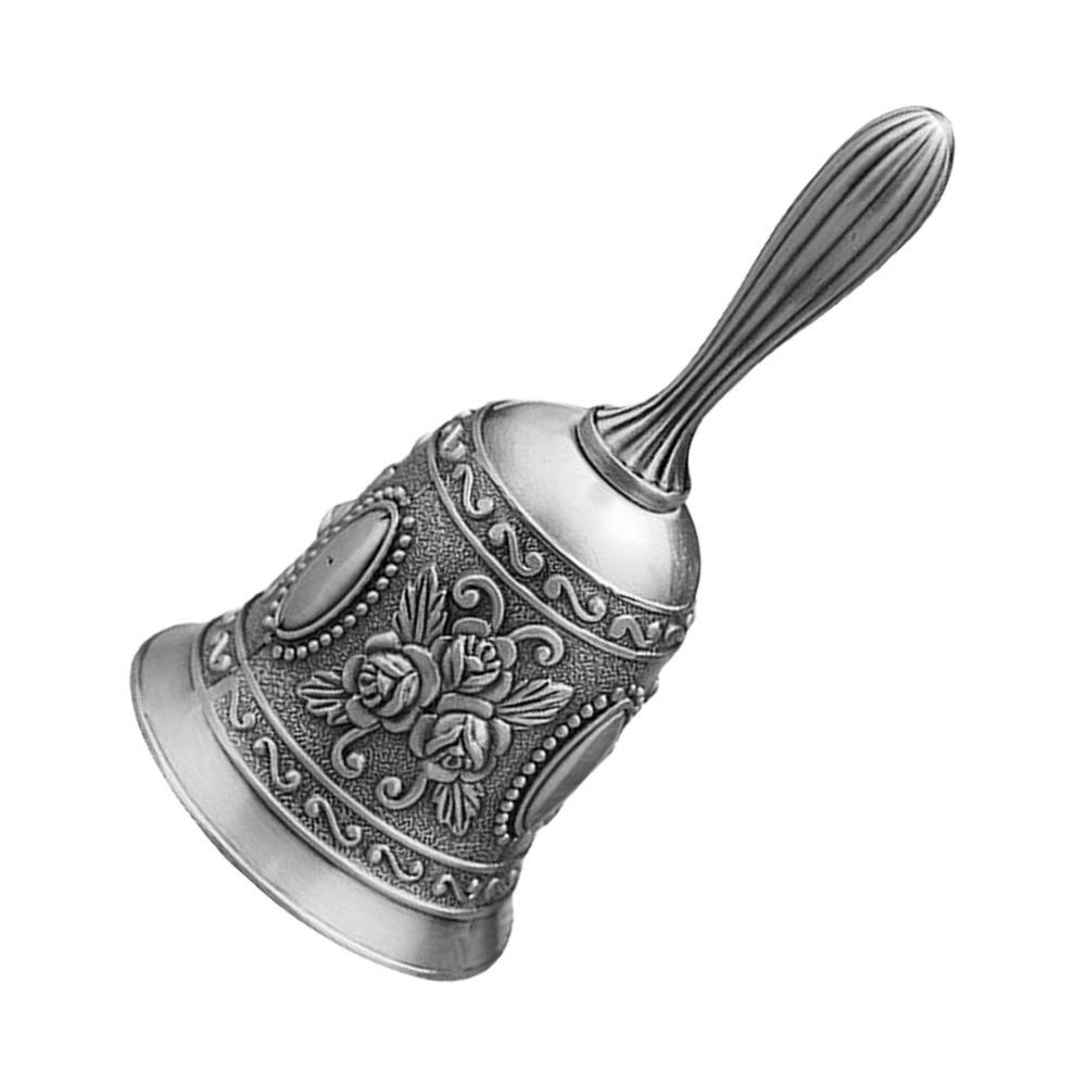 Polished Finish Metal Hand Bell Lotus Vintage Hand Bell Handbells Brass Call Bell  For Teacher