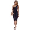 Amazon cross-border foreign trade women's clothing new European and American sexy nightclub style single shoulder suspender slim party dress women