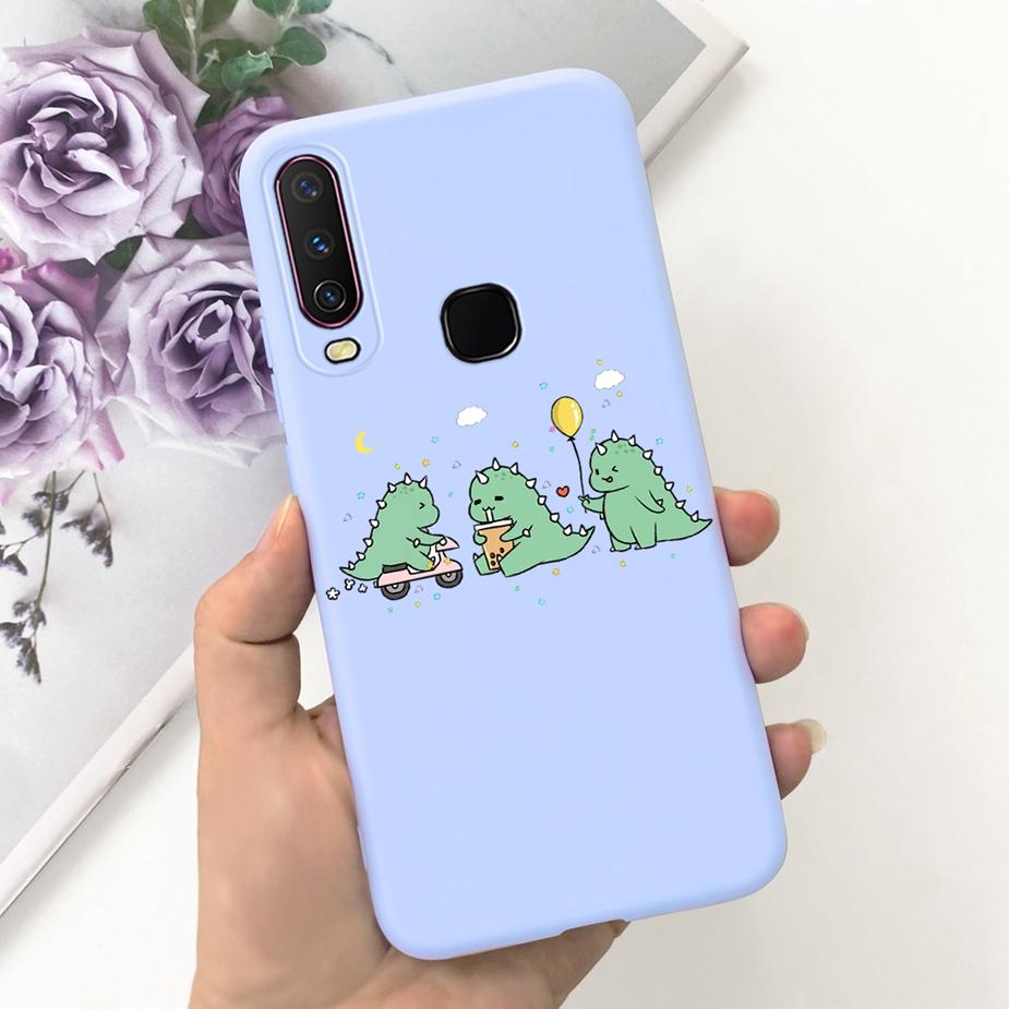 For Vivo Y12 Case Vivo Y15 Y17 1902 1904 Cute Fashion Cartoon Cover Soft Silicone Phone Case For Vivo Y15 Y 12 17 VivoY12 Fundas