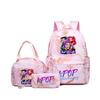 Kpop Witch Hunter Backpack Lunch Bag Pencil Case Set Student Animation Fashion School Bag Pencil Case Lunch Bag