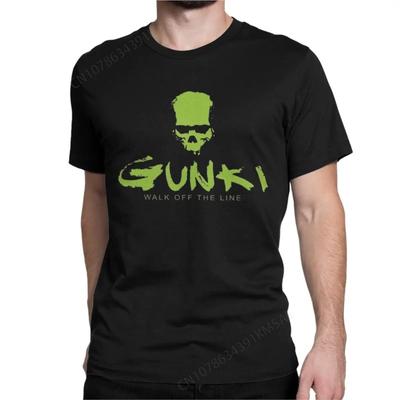 Gunki Cool Pure Cotton Tees Crew Neck Short Sleeve T Shirts Fishing Logo T-Shirts for Men Women  Summer Clothes