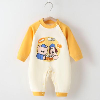 Pagliaccetto a maniche lunghe in cotone per neonati e bambini piccoli autunnale e invernale per neonati e bambine