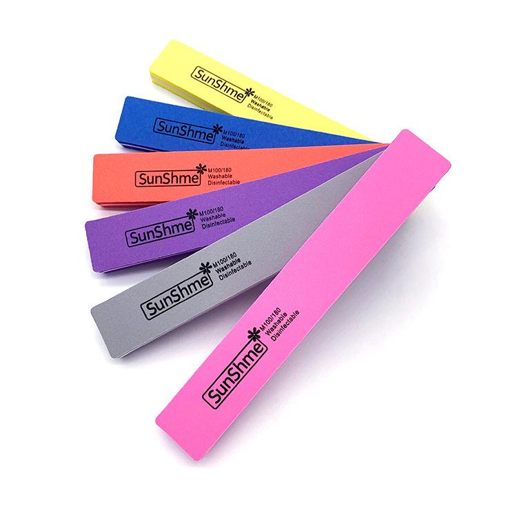 

In Stock Logo Nail Art Square Sponge Buffer Strip for Salons